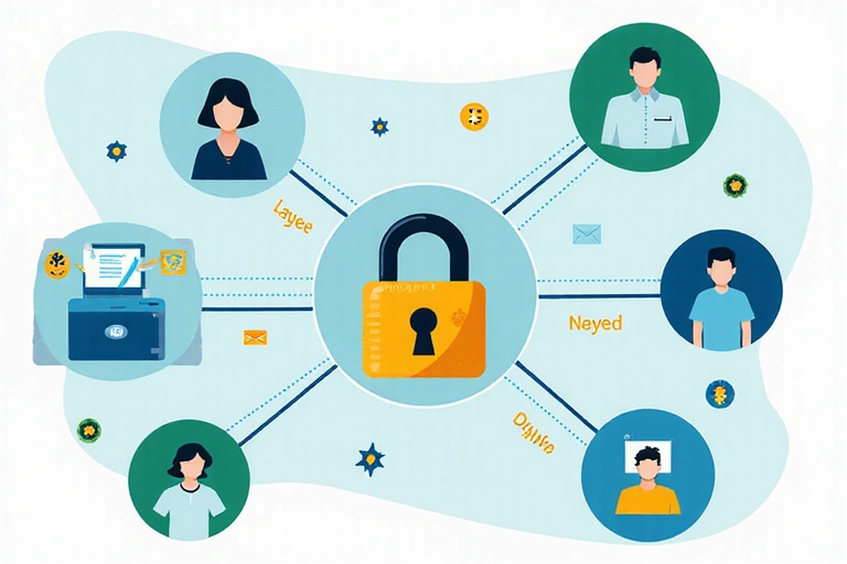 Ilustración de seguridad de datos con un candado y datos personales